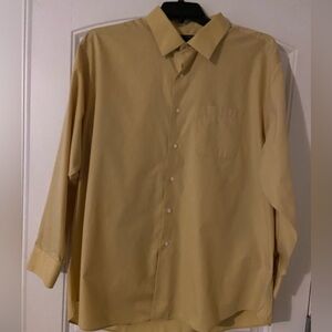 Men’s Alexander Julian Colour Tan Long Sleeve Dresss Shirt 2X 18-18 1/2 34/35